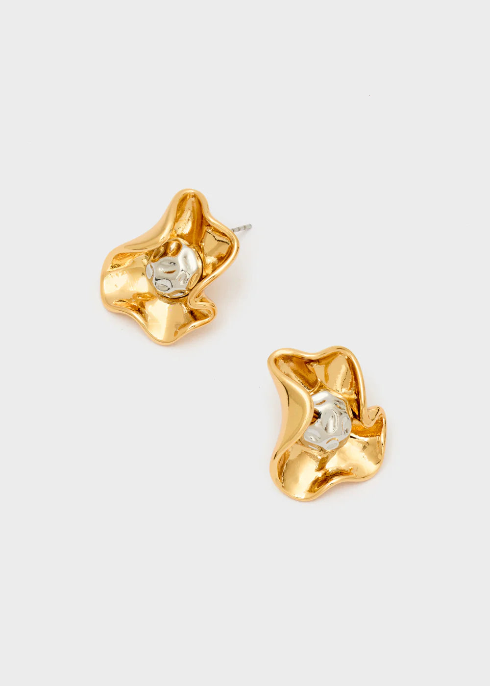 ORECCHINI A LOBO SMUSSATI ORO\ARGENTO - NALI' - Marcello Fontana Shop