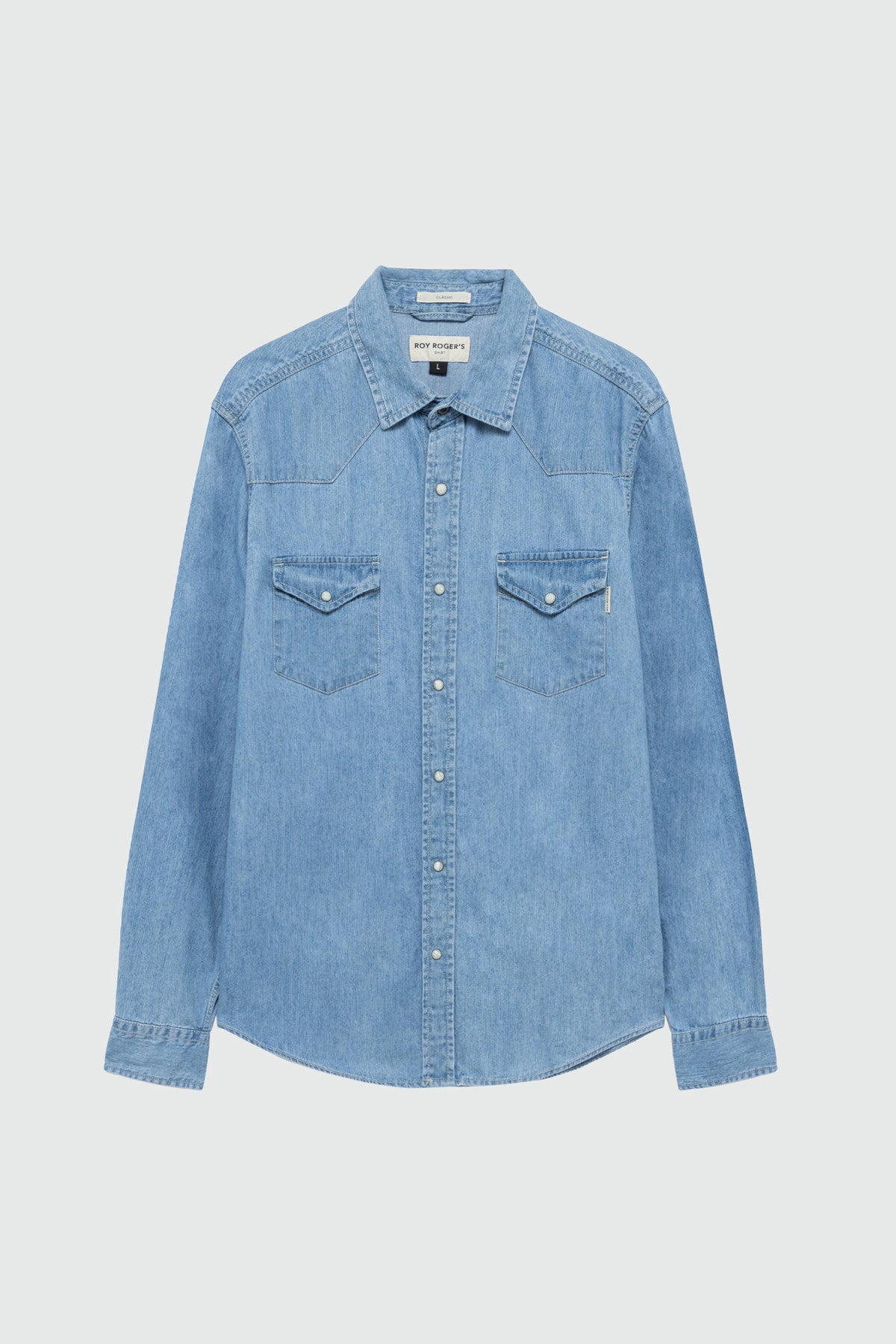 ROY ROGER'S CAMICIA MARTIN DENIM BLEACH - Marcello Fontana Shop