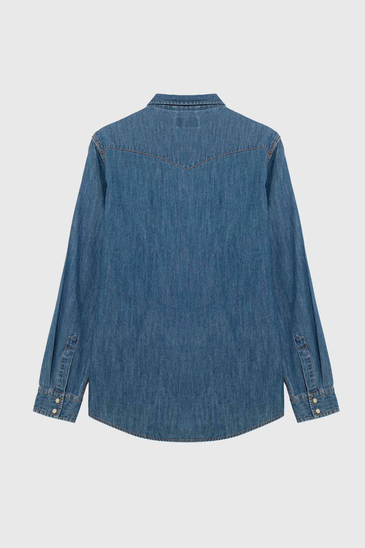 ROY ROGER'S CAMICIA MARTIN IN DENIM MID WASH - Marcello Fontana Shop