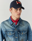 Cappello Baseball in twill blue navy