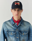 Cappello Baseball in twill blue navy