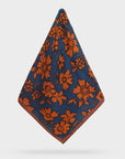 FOULARD AMPIO FIORI ARANCIO/BLU - NALI'