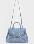 Borsa Melissa a spalla + tracolla, blu