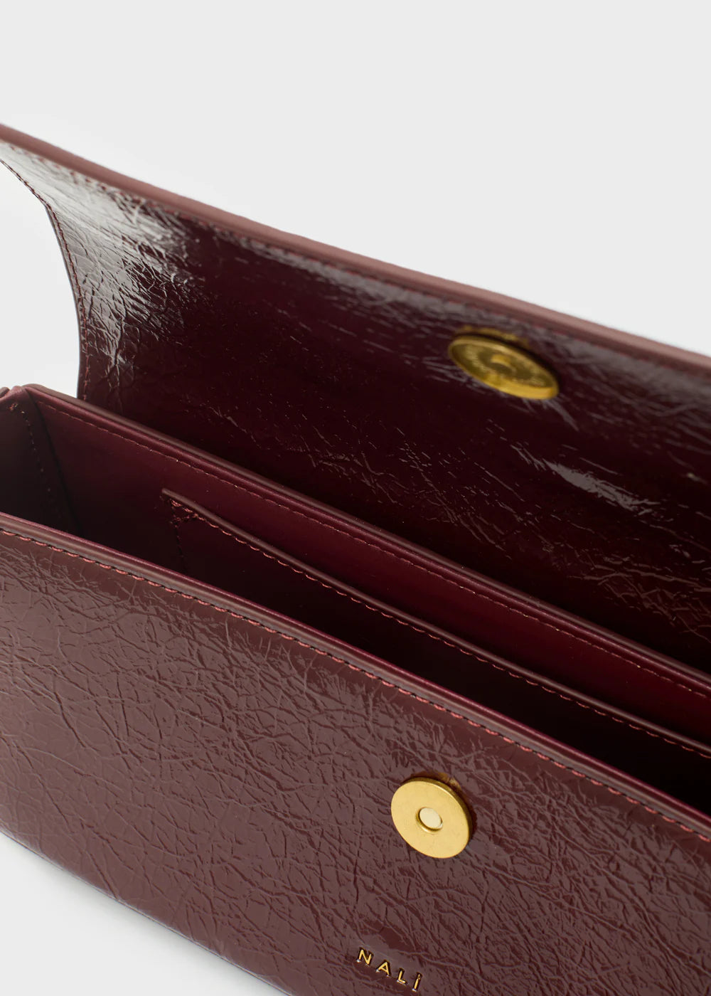 BORSA NAOMI A SPALLA BORDEAUX - NALI' - Marcello Fontana Shop