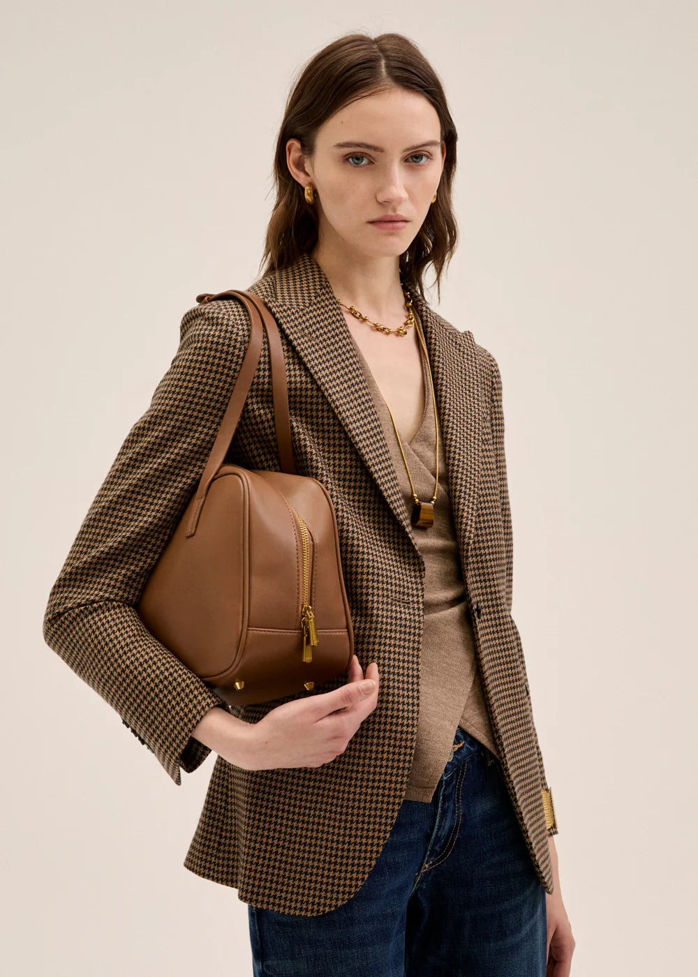BORSA EMILY BIG + TRACOLLA MARRONE - NALI - Marcello Fontana Shop