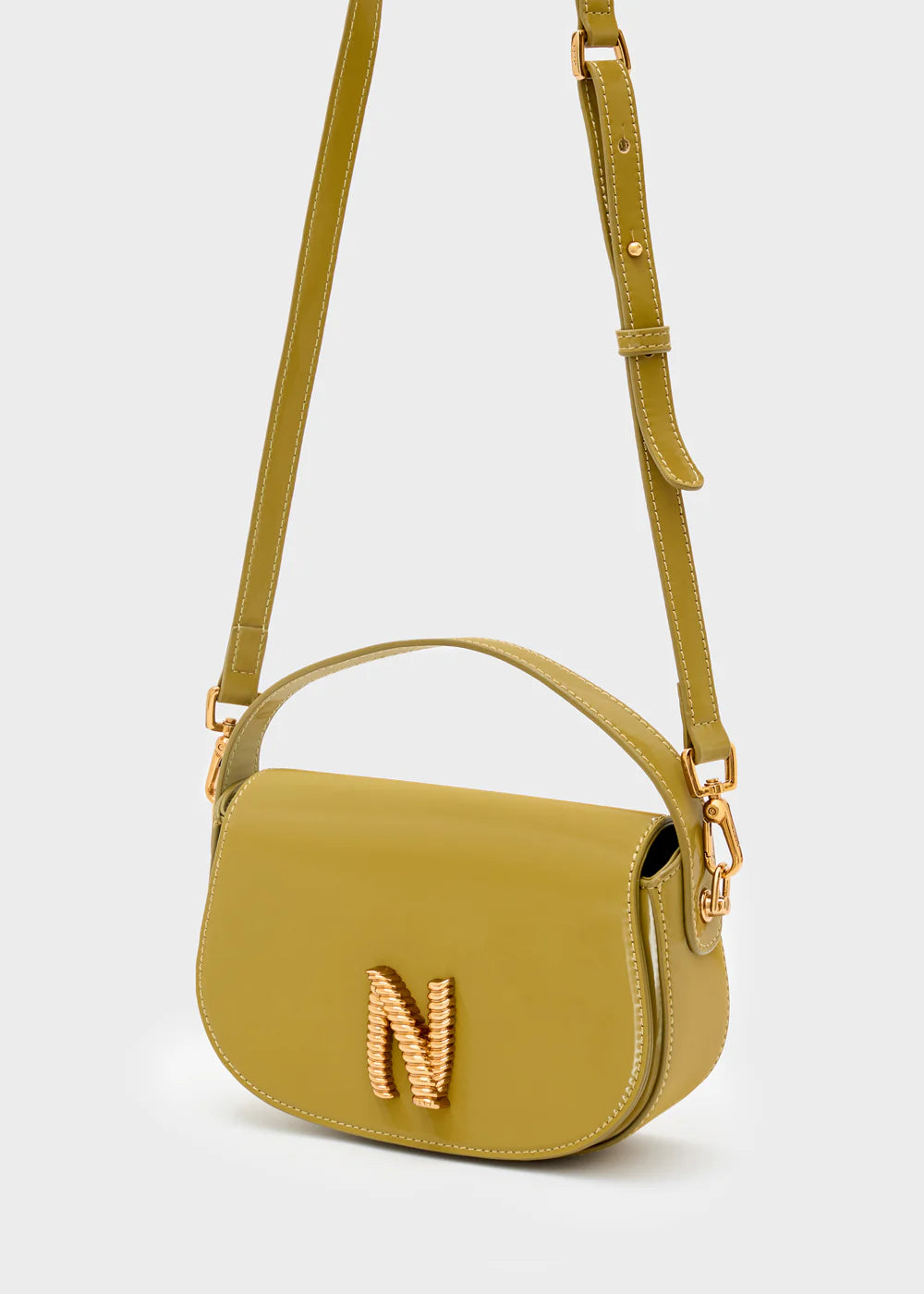 BORSA KADY A MANO + TRACOLLA VERDE - NALI - Marcello Fontana Shop