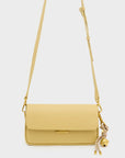 Borsa Bristol a spalla con ciondolo, giallo