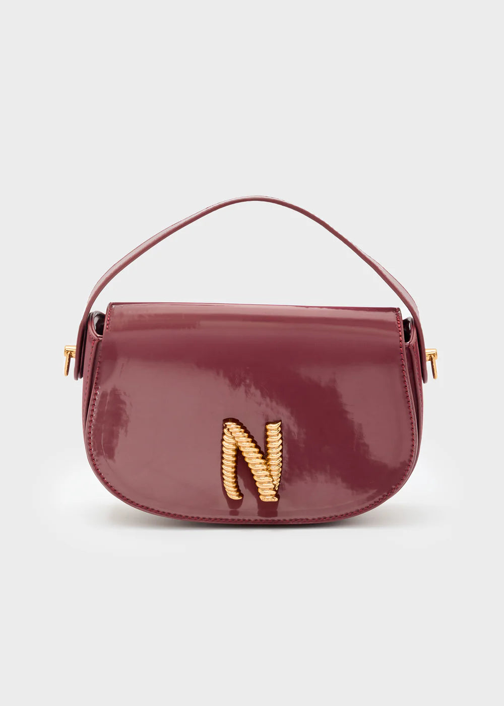 BORSA KADY A MANO + TRACOLLA BORDEAUX - NALI - Marcello Fontana Shop