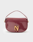BORSA KADY A MANO + TRACOLLA BORDEAUX - NALI - Marcello Fontana Shop
