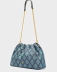 BORSA DEMI SHOULDER A SPALLA DENIM BLU - NALI' - Marcello Fontana Shop