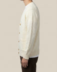 LA FILERIA Cardigan CON TASCHE panna in Bouclé