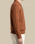 La Fileria – Polo a Manica Lunga in Lana e Cashmere Bottonato – Terracotta