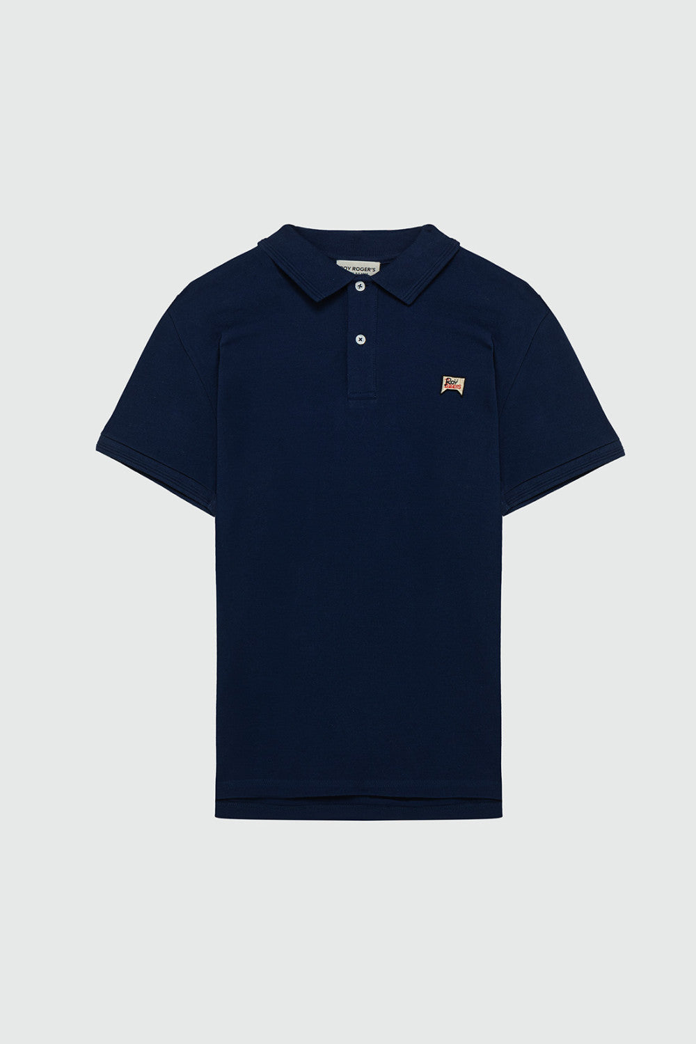 ROY ROGER'S POLO IN PIQUET Blue Navy - Marcello Fontana Shop
