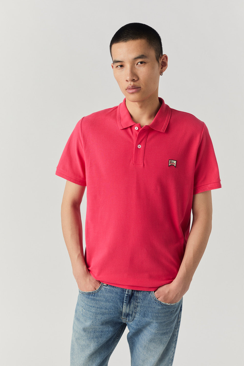 ROY ROGER&#39;S POLO IN PIQUET CORAL - Marcello Fontana Shop