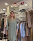 PENNYBLACK Tunic dress in tessuto sablé Salvia - PBPSKIPPER