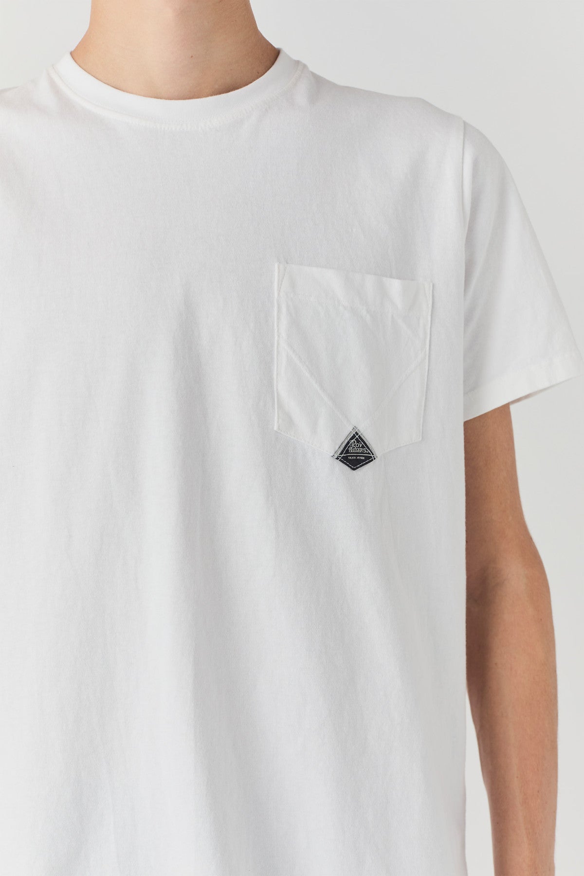 ROY ROGER'S T-SHIRT POCKET IN JERSEY WHITE - Marcello Fontana Shop