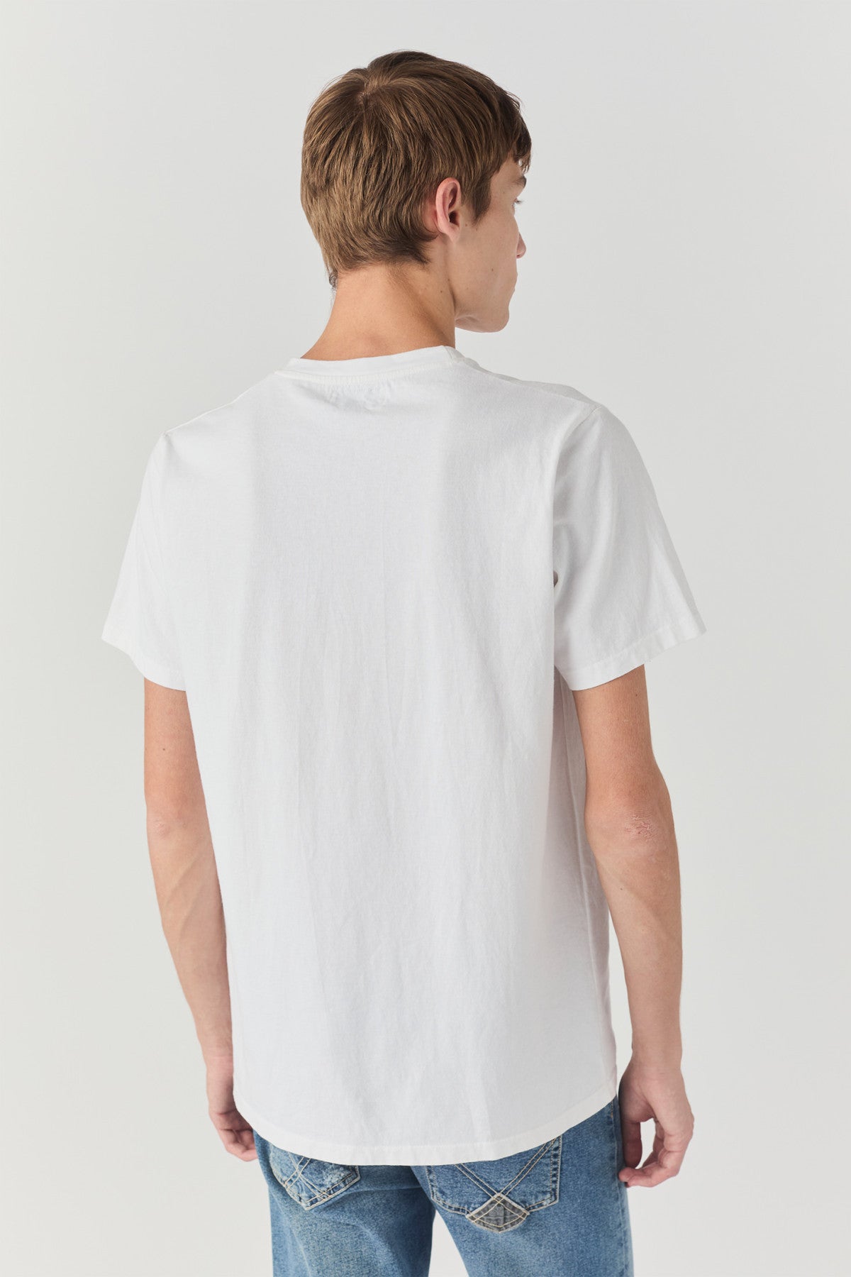 ROY ROGER'S T-SHIRT POCKET IN JERSEY WHITE - Marcello Fontana Shop