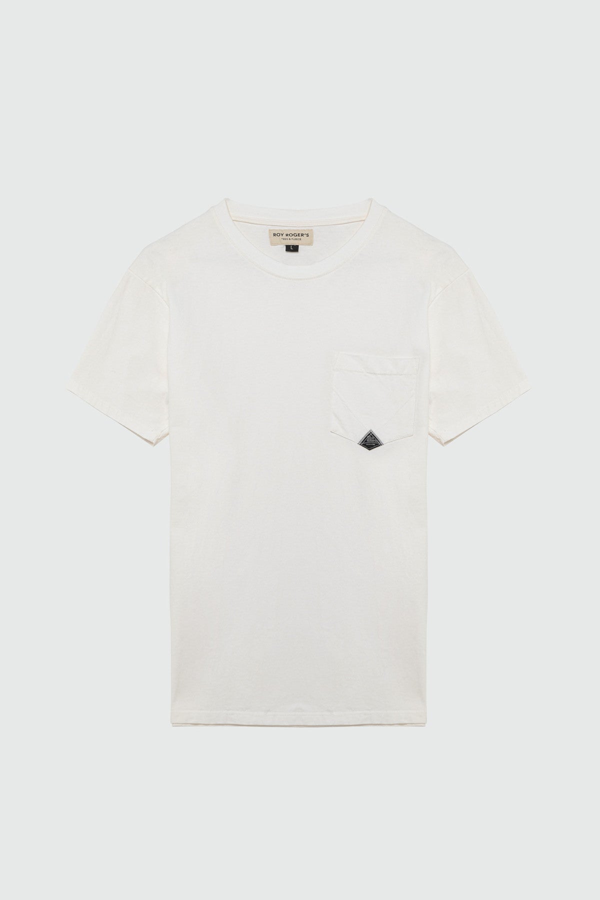 ROY ROGER'S T-SHIRT POCKET IN JERSEY WHITE - Marcello Fontana Shop
