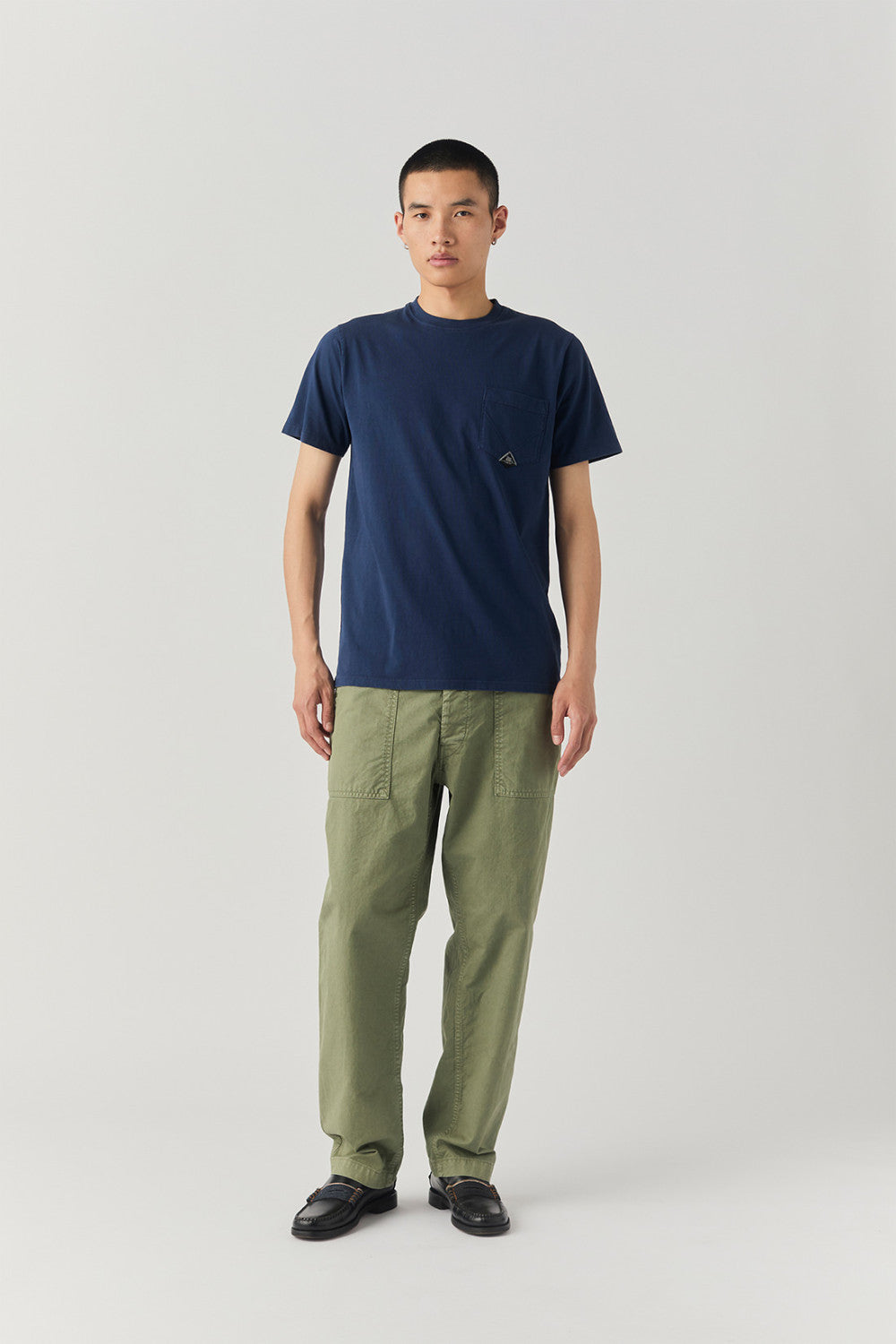 ROY ROGER'S T-SHIRT POCKET IN JERSEY BLUE NAVY - Marcello Fontana Shop