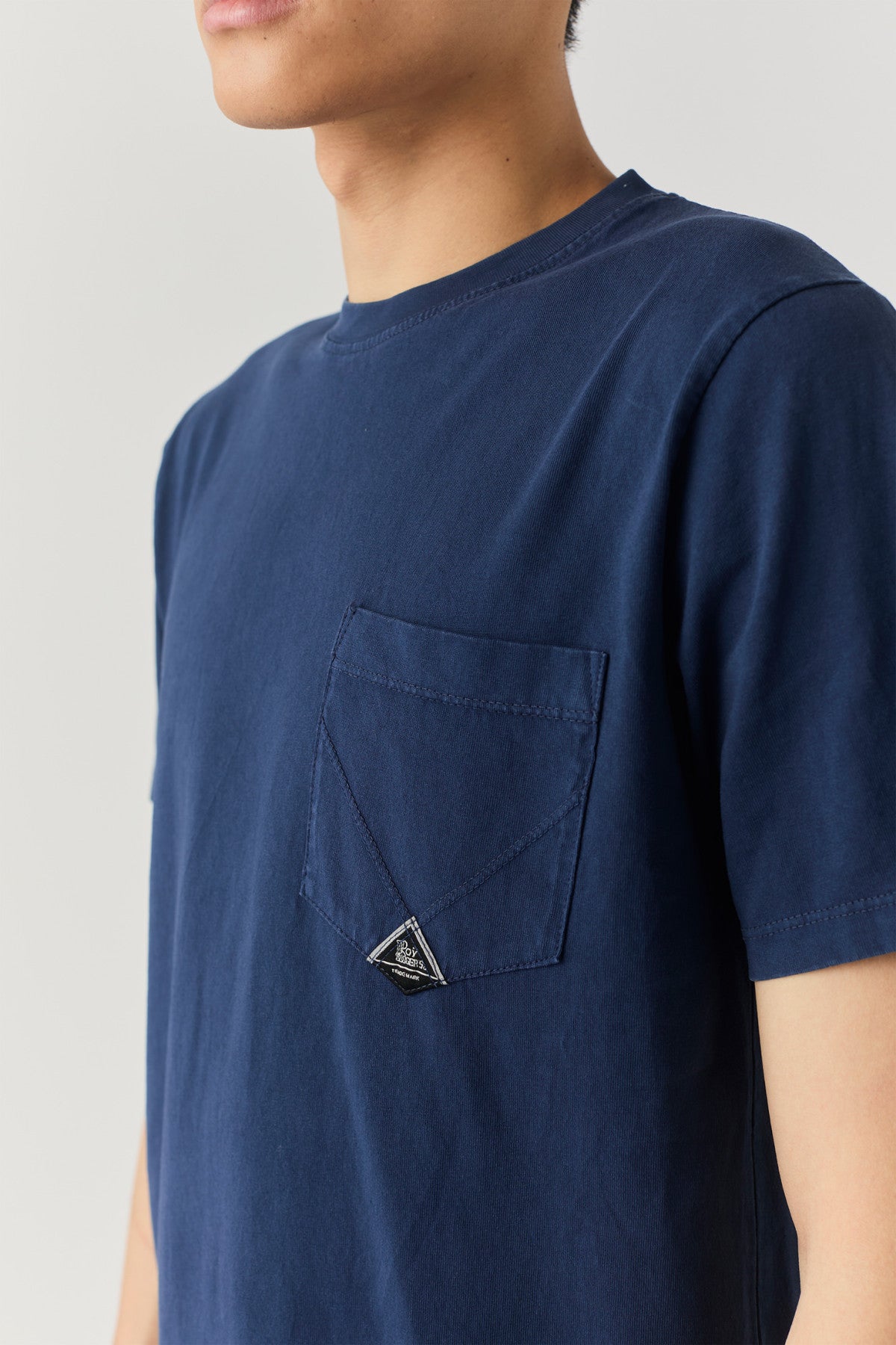 ROY ROGER'S T-SHIRT POCKET IN JERSEY BLUE NAVY - Marcello Fontana Shop