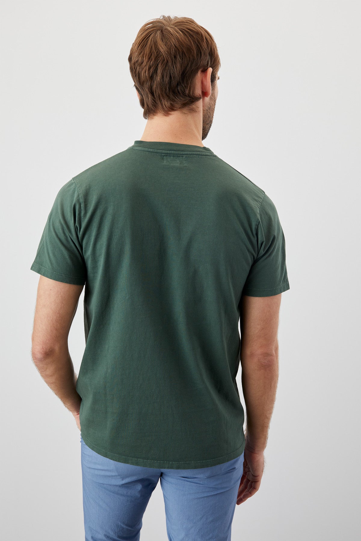 ROY ROGER'S T-SHIRT POCKET IN JERSEY VERDE - Marcello Fontana Shop
