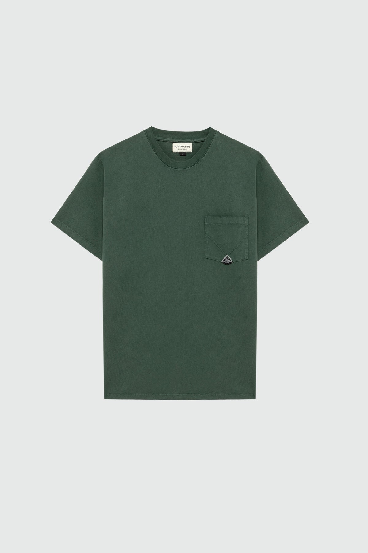 ROY ROGER'S T-SHIRT POCKET IN JERSEY VERDE - Marcello Fontana Shop