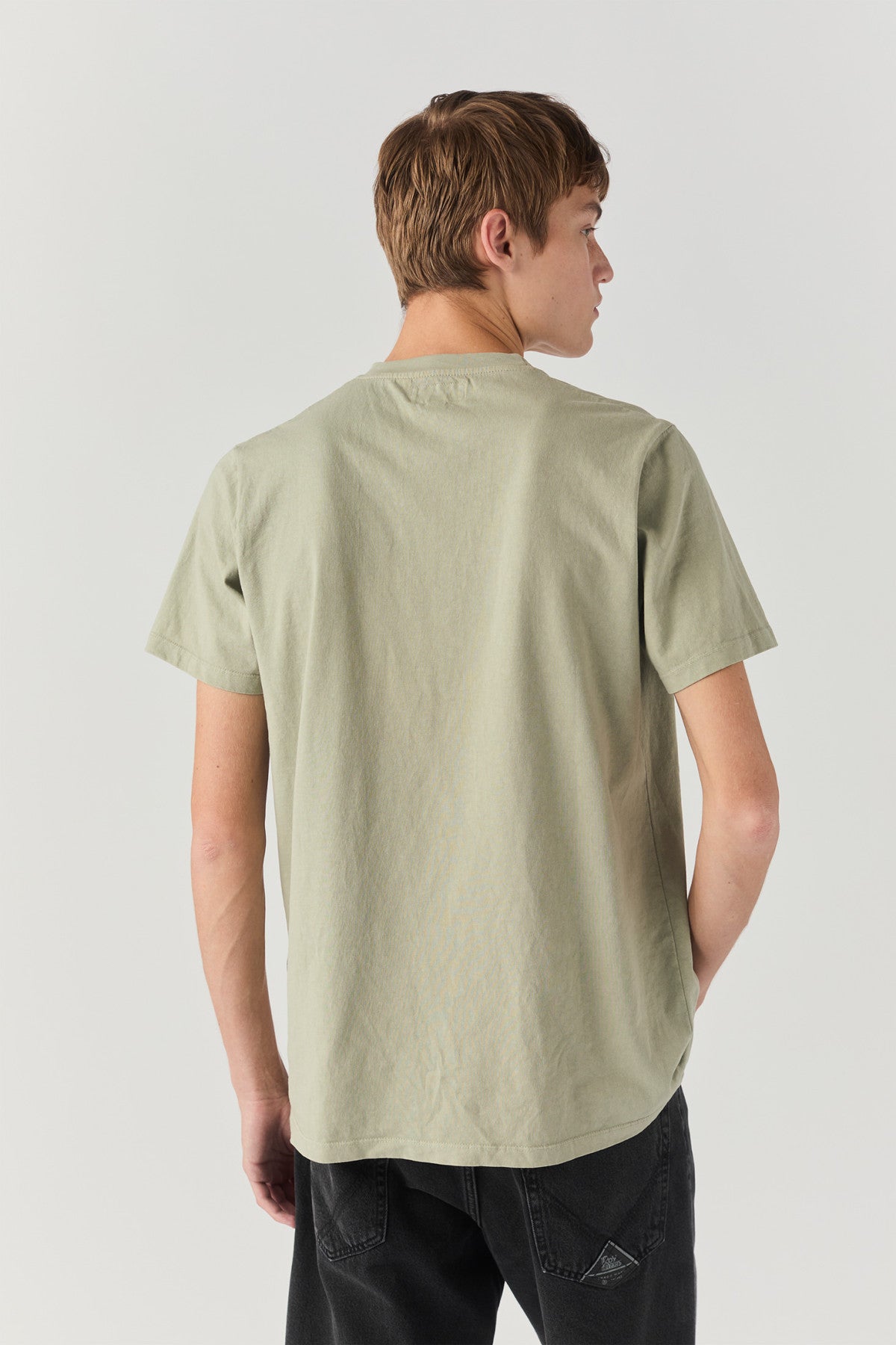 ROY ROGER'S T-SHIRT POCKET IN JERSEY ALMON GREEN - Marcello Fontana Shop