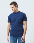 SS26 T-SHIRT POCKET IN JERSEY BLUE - ROY ROGER'S - Marcello Fontana Shop