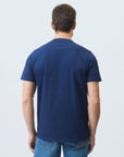 SS26 T-SHIRT POCKET IN JERSEY BLUE - ROY ROGER'S - Marcello Fontana Shop