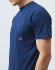 SS26 T-SHIRT POCKET IN JERSEY BLUE - ROY ROGER'S - Marcello Fontana Shop