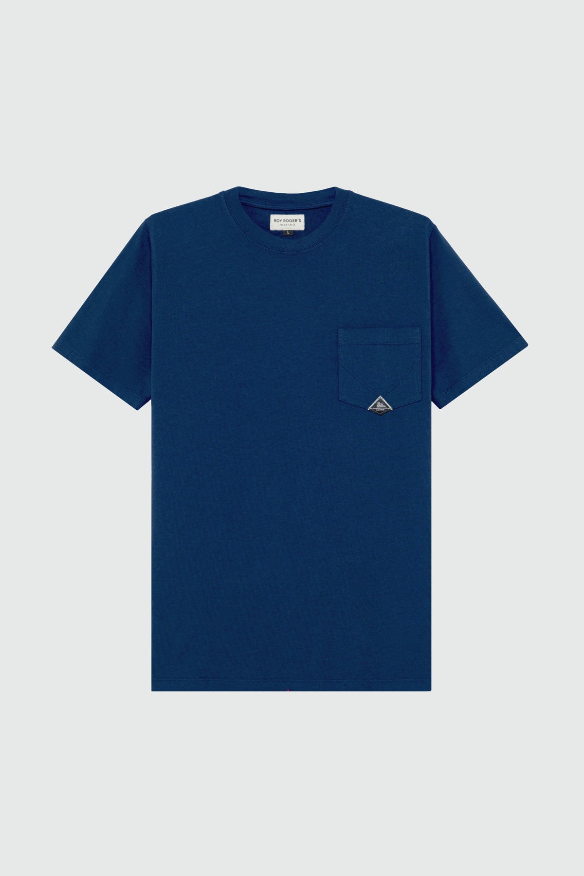 SS26 T-SHIRT POCKET IN JERSEY BLUE - ROY ROGER'S - Marcello Fontana Shop