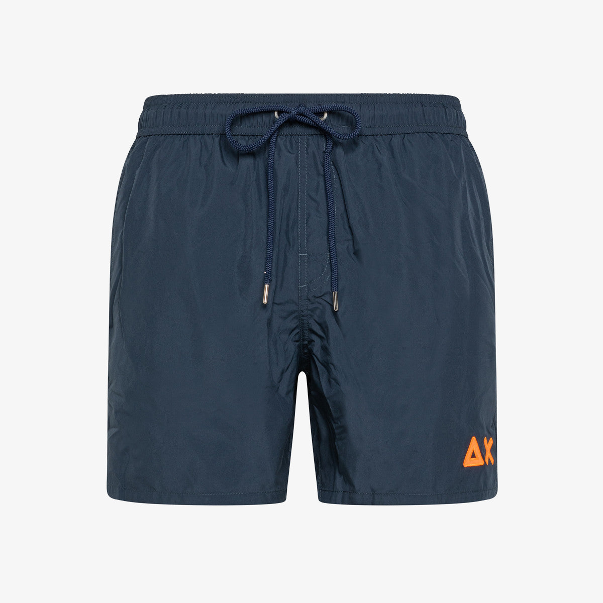 SUN68 SWIM PANT WTH LOGO FLUO NAVY BLUE - Marcello Fontana Shop