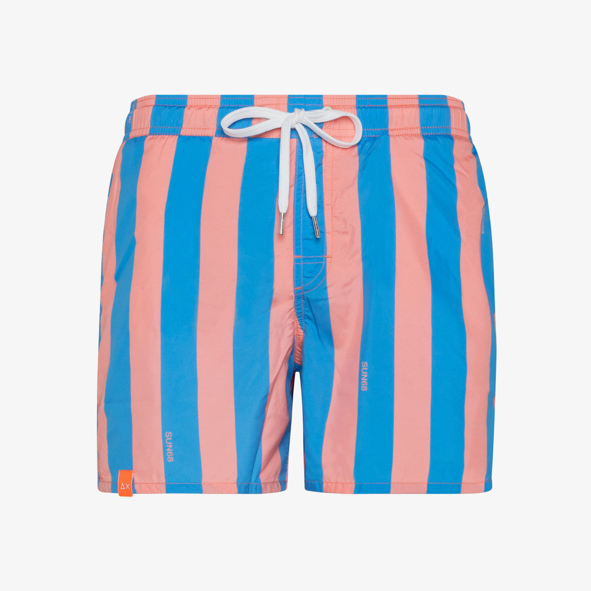 SUN68 SWIM PANT STRIPES NUOVO ROSA/BLUE - Marcello Fontana Shop