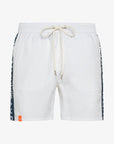 SUN68 SWIM PANT WTH TAPE LOGO BIANCO - Marcello Fontana Shop