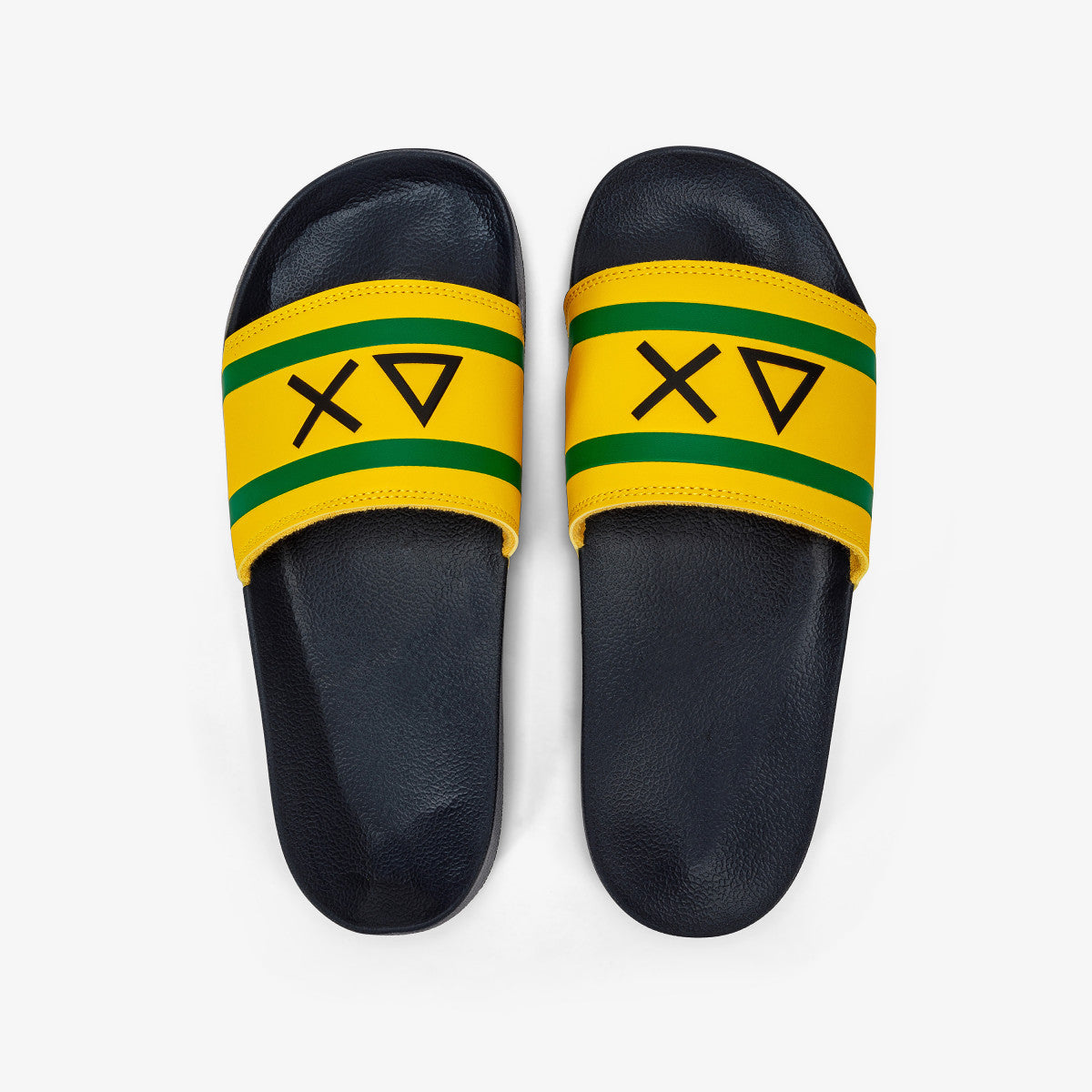 SUN68 BEACH SLIPPERS LOGO GIALLO - Marcello Fontana Shop